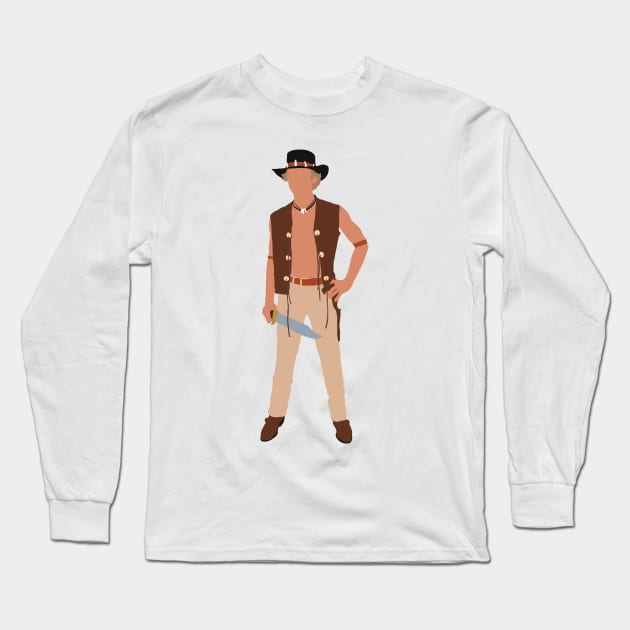 Crocodile Dundee Long Sleeve T-Shirt by FutureSpaceDesigns